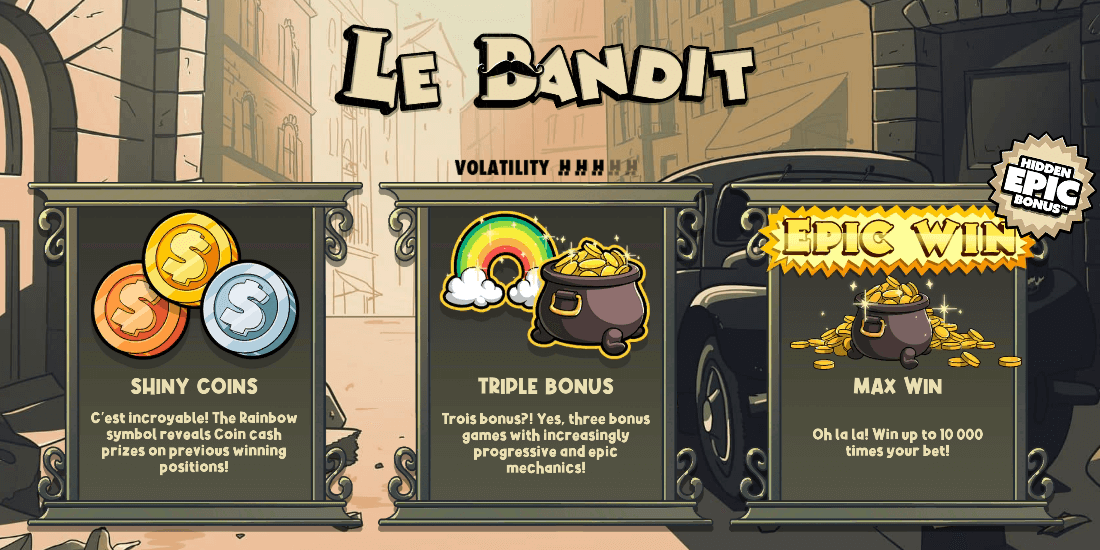 Le Bandit Bonus & Free Spins
